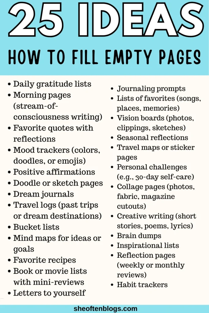how to fill empty pages