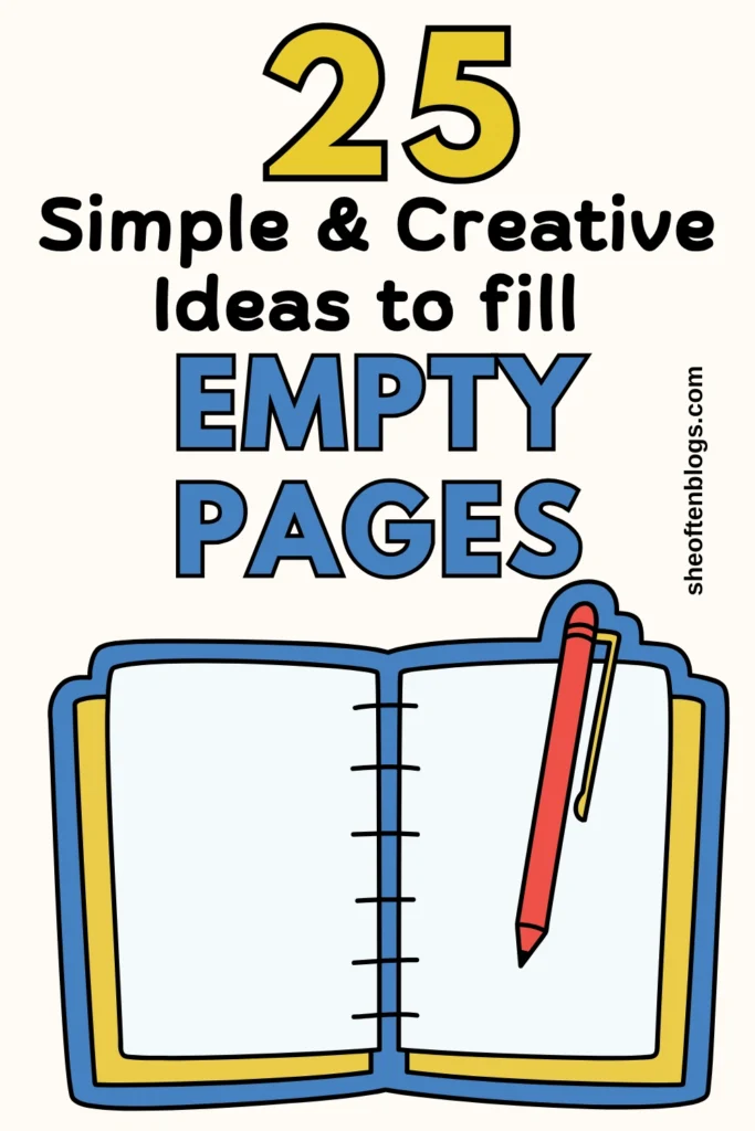 how to fill empty pages