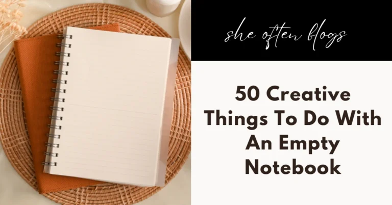 things to do with an empty notebook