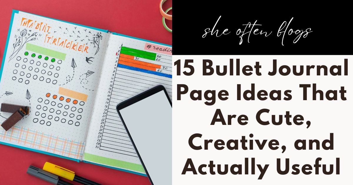 BULLET JOURNAL PAGE IDEAS