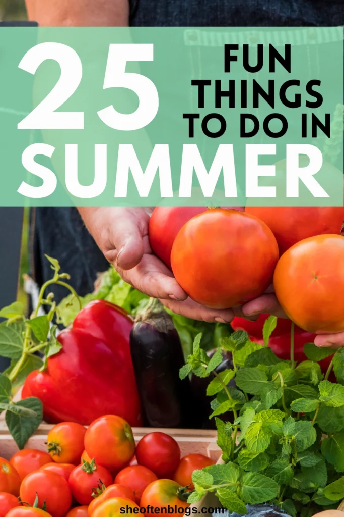 THINGS TO DO IN SUMMER