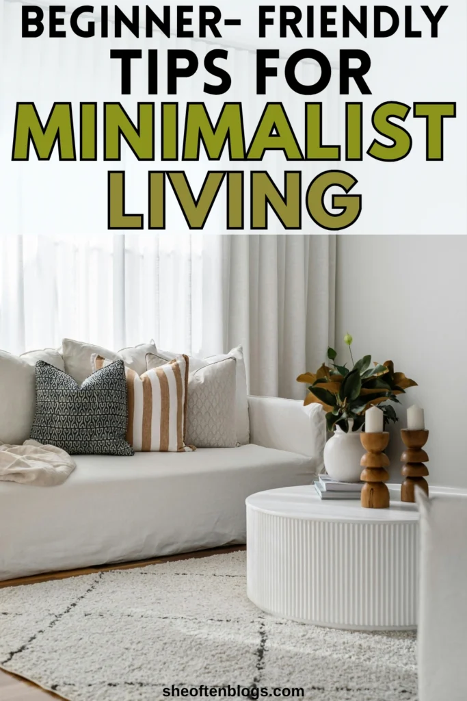 minimalist living for beginners