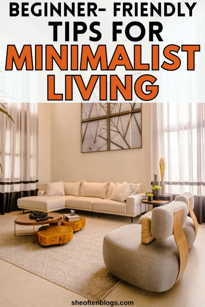 minimalist living for beginners