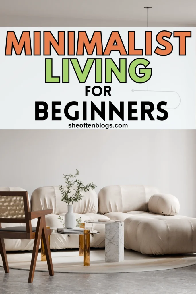 minimalist living for beginners