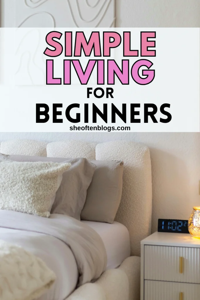 minimalist living for beginners
