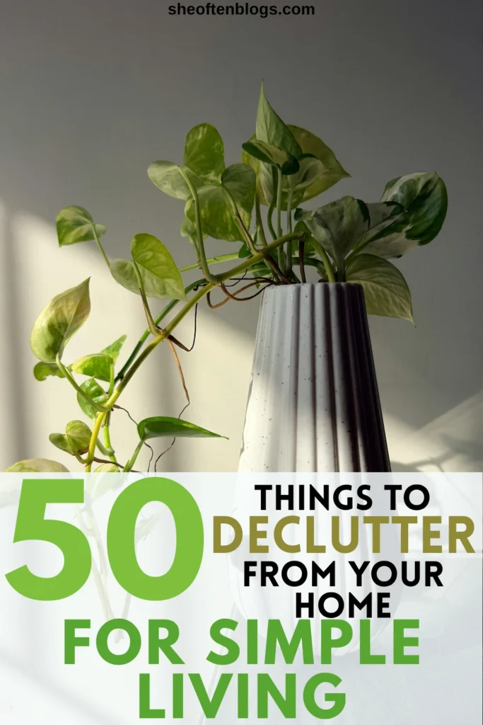 THINGS TO DECLUTTER FROM YOUR HOME